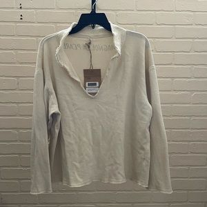 Magnolia Pearl Woven Cotten Shilo Sweatshirt One Size NWT